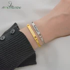 Nextvance индивидуальная именная табличка, браслет в виде сердца, золото Нержавеющаясталь гравировка Id тегов цепочка Браслеты для пары Юбилей подарок