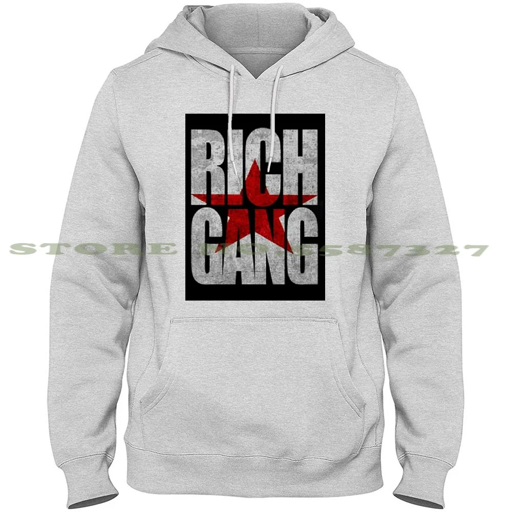 Толстовка с длинным рукавом и надписью Rich Gang Rap Hip Hop | Мужская одежда