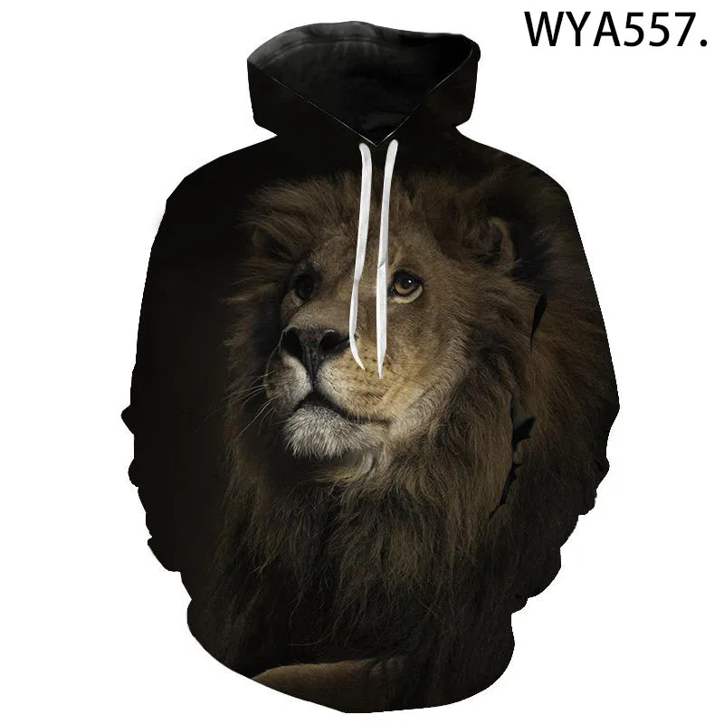 

Хит продаж, толстовки с капюшоном 3D, объемная печать, животные, толстовка с изображением Льва для мужчин/Женские повседневные толстовки с ка...