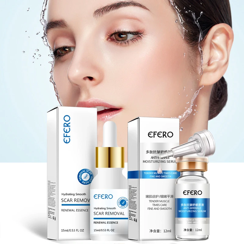 

Hyaluronic Acid Collagen Peptides Whitening Cream Moisturizing Anti-aging Wrinkle Essence Scar Remove Serum Face Care