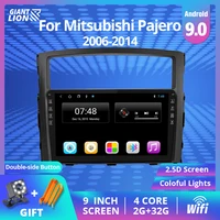 car radio for mitsubishi pajero 4 v80 v90 2006 2014 car multimedia video player navigation gps 2 din android 9 0 stereo receiver