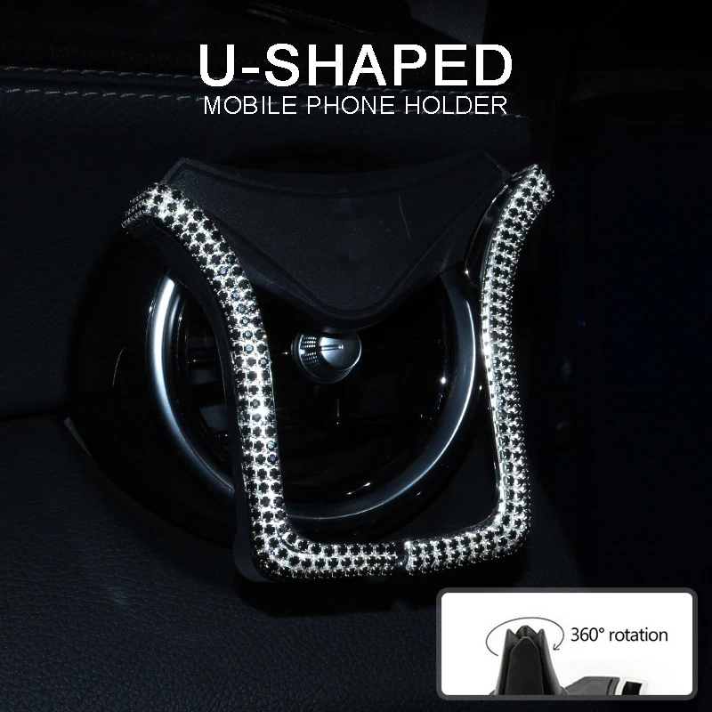 

1 шт., универсальный автомобильный держатель для телефона с кристаллами