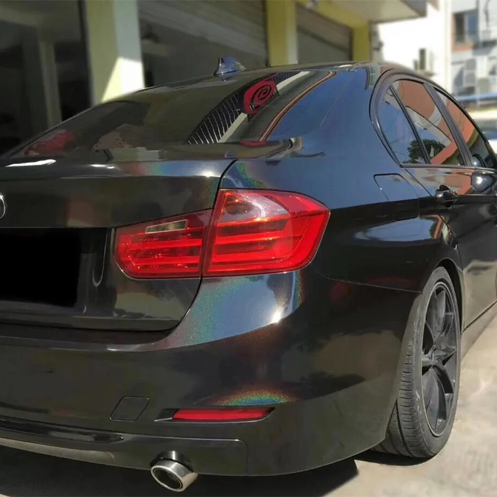 Sunice 10 см x 152 Автомобильная виниловая черная Лазерная хромированная