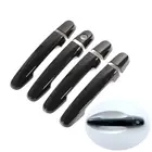 Для Toyota Matrix 2002-2010 Solara 2005-2008 RAV4 RAV 4 2001-2012 Prius 2004-2009 глянцевая черная хромированная накладка на дверные ручки автомобиля