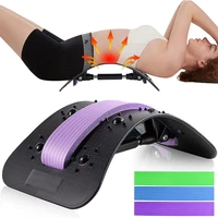 magic back massager stretcher stretch posture therapy fitness equip chiropractic spine lumbar pain relief cervical massage tools