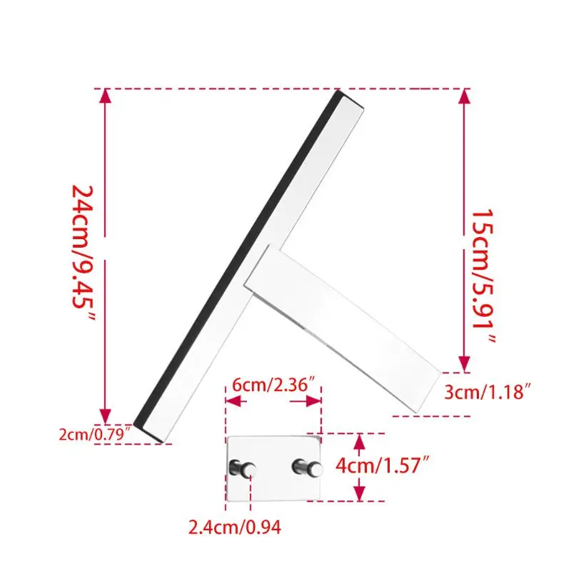 

2021 New Shower Squeegee Window Glass Wiper Scraper Cleaner with Hook Holder for Bathroom Kitchen Car Cleaning Tool