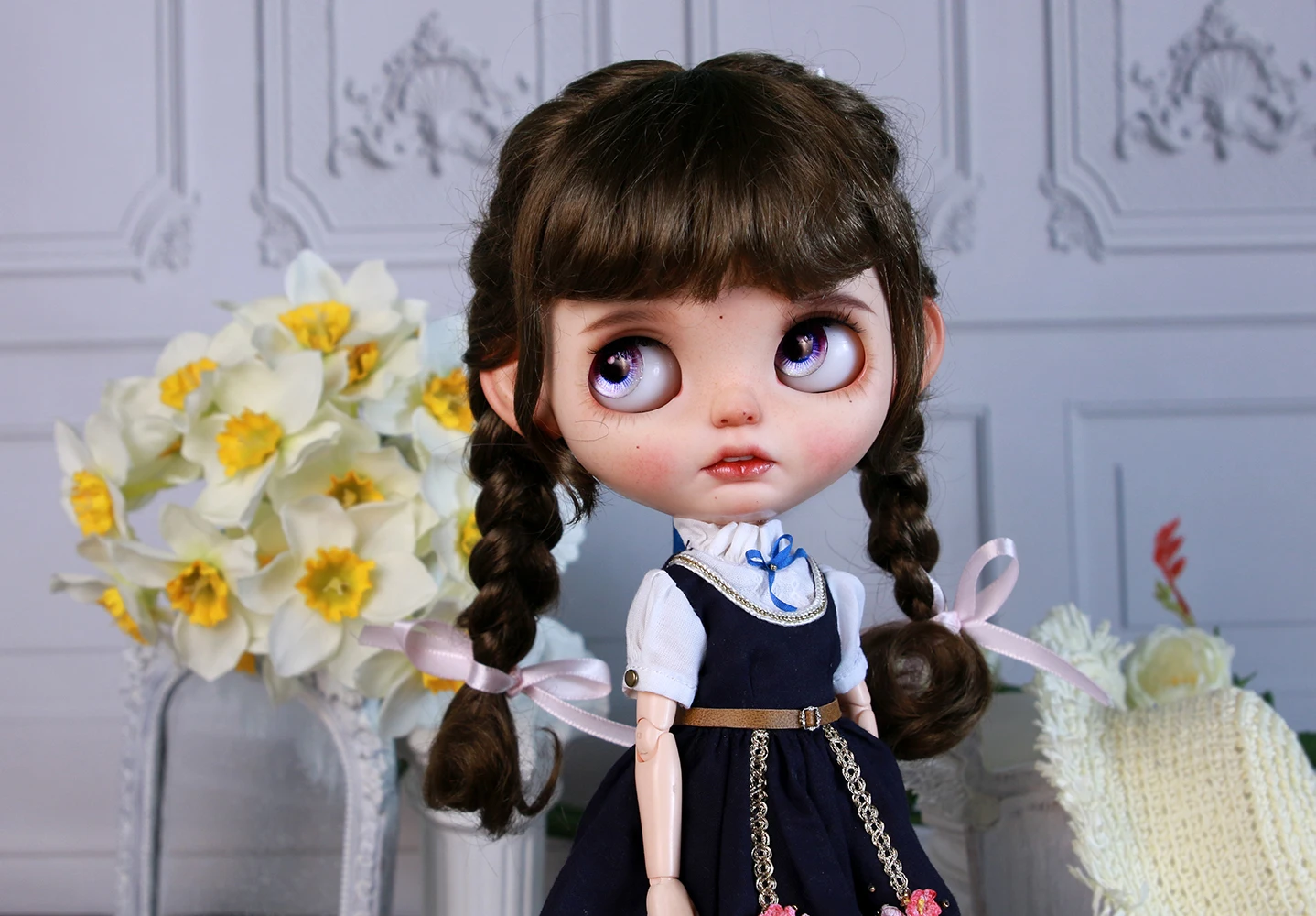 Кукольные волосы Blythes подходят для стильного размера 1/6 с мягким эффектом женщин