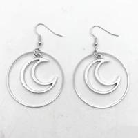 crescent moon shaped hoop ring shaped hoop earrings crescent moon shaped hoop round earrings large hoop earrings