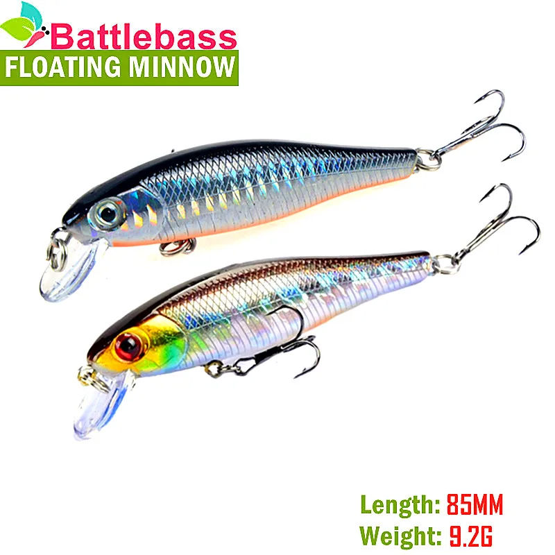 

1 шт. рыболовная приманка 8,5 см/9,2g жесткие приманки Minnow приманки, искусственные 5 Цвета доступное качество Профессиональный Пластик рыболовн...