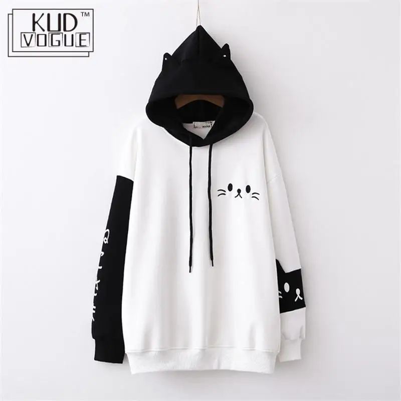 Новинка 2020 японская одежда в стиле Харадзюку с изображением аниме кошки и