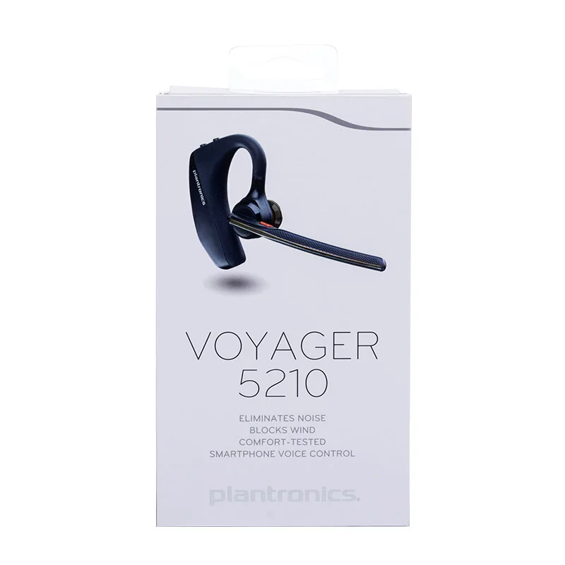 Original Plantronics Voyager 5210 Wireless Business single ear Headset Bluetooth Ear hanging Noise Reduction HD Voice Earphone|Наушники и