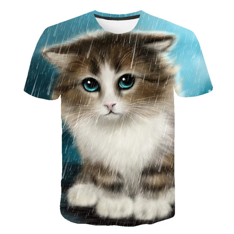 

kids T-shirts 2021 Summer New 3D Print T-Shirt Kids Tee Fashion Short Sleeve Tops Cartoon Shirt Summer Boys Girls T-Shirt