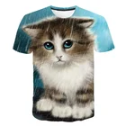 Детские футболки, лето 2021, новая футболка с 3D-принтом, Детская футболка, модные топы с коротким рукавом, мультяшная рубашка, летняя футболка для мальчиков и девочек