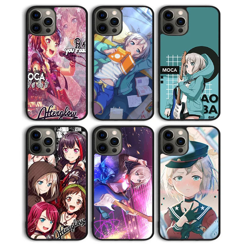Чехол для телефона Aoba Moca Bang Dream задняя крышка iphone 14 13 11 12 Pro Max mini XS XR X 8 Plus 7 SE 2020 6S 5S