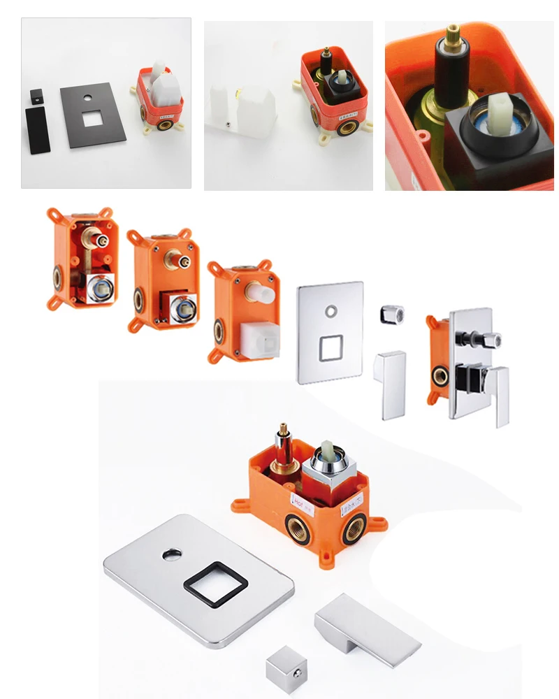 Роскошный комбинированный смеситель для душа с дождевой лейкой из нержавеющей