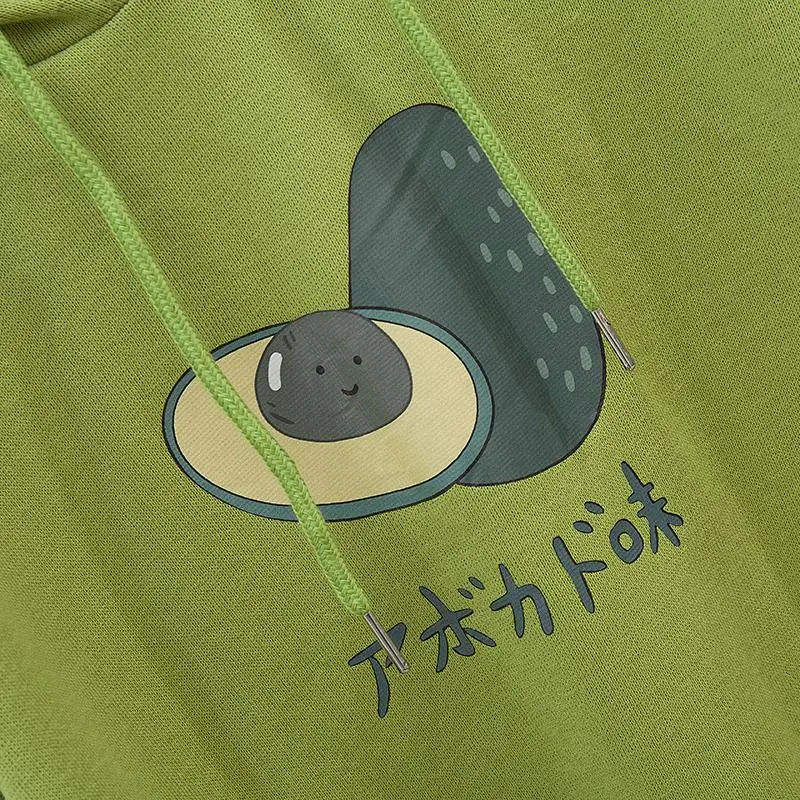 Осенние толстовки Свободный Топ с капюшоном джинсовые штаны новинка авокадо