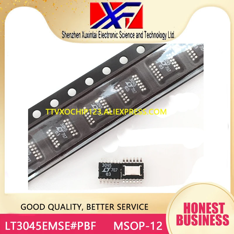 

10Pcs/Lot LT3045EMSE#PBF LT3045 3045 IC REG LINEAR 0V 500MA MSOP-12