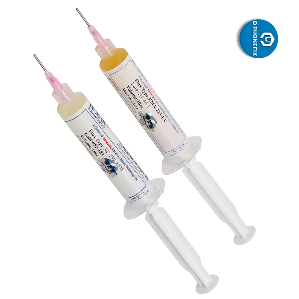 Паяльная паста PHONEFIX без очистки флюс BGA оловянный крем с иглой для пайки телефона