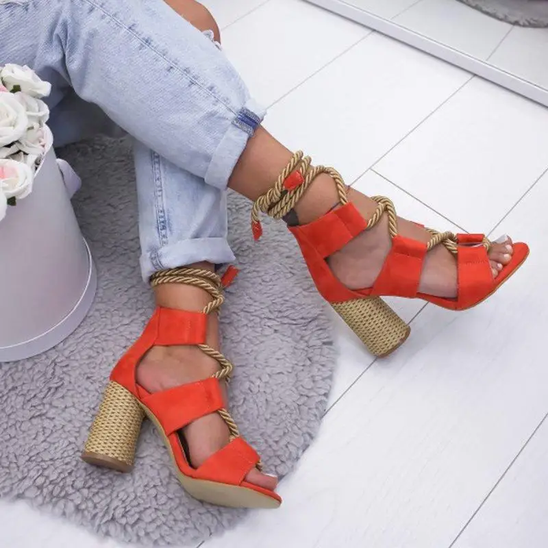 

Comfort Shoes for Women Cross-Shoes Open Toe Large Size Luxury Sandals Summer Heels Med Suit Female Beige Peep Big Fashion Girls