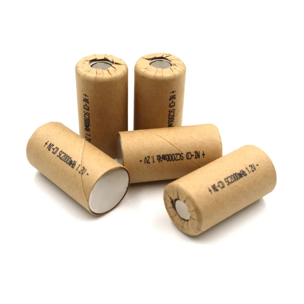 Закрытая акционерная Компания C & P SC2000mAh 12 шт. NI CD 1 2 V Sub Перезаряжаемые высокое