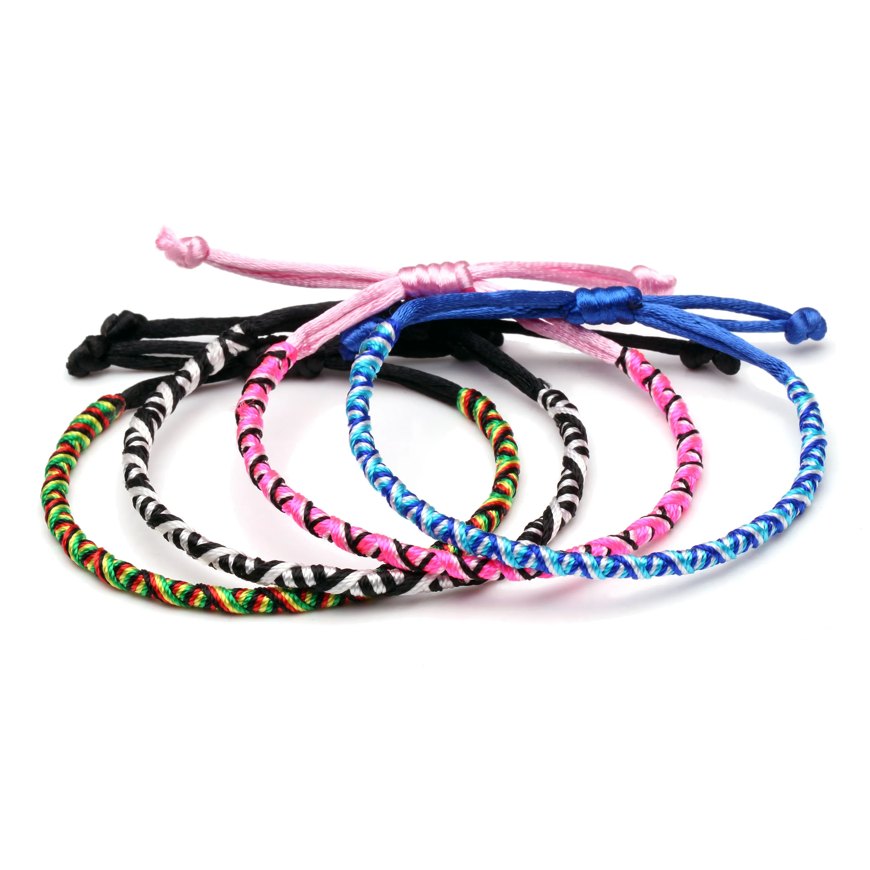 Браслет дружбы в стиле бохо цвет разноцветный регулируемый|Браслеты с шармами| |