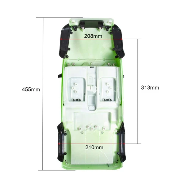 

Unassembled 12.3Inch 31m Wheelbase Body Car Shell for 1/10 RC Crawler Jeep Wrangler Axial SCX10 & SCX10 II 90046 90047