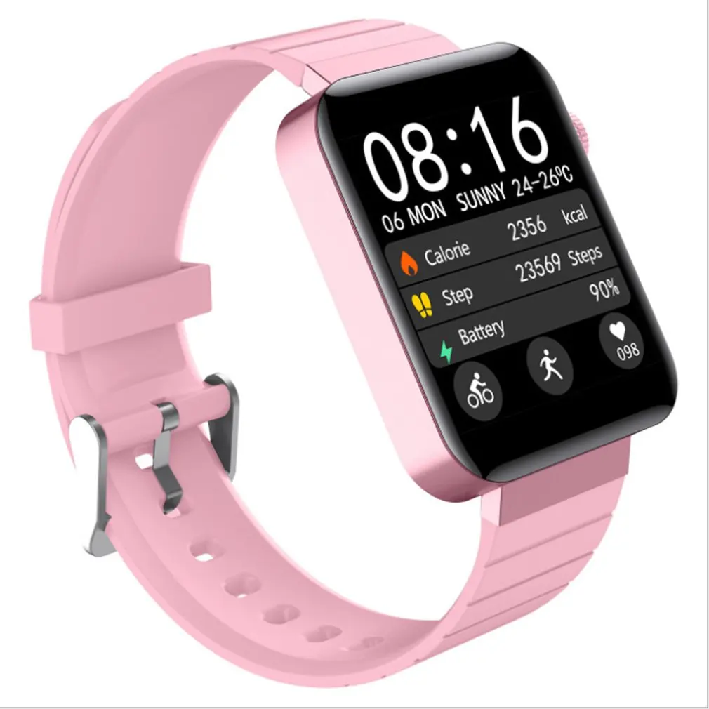 Смарт-часы для мужчин и женщин 1 4 дюйма полный сенсорный экран фитнес-трекер