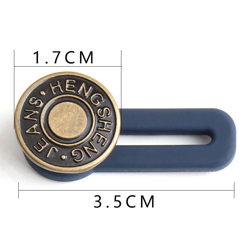 

Jeans Retractable Button Pant Waistband Expander Adjustable Detachable Extended Buckle Metal Clothing Ceinture Sewing Buttons