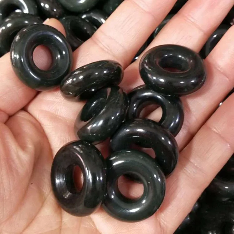 Природный Синьцзян и Тянь Yuqing нефрита Пончик подвески Ping An кольца Подвески |