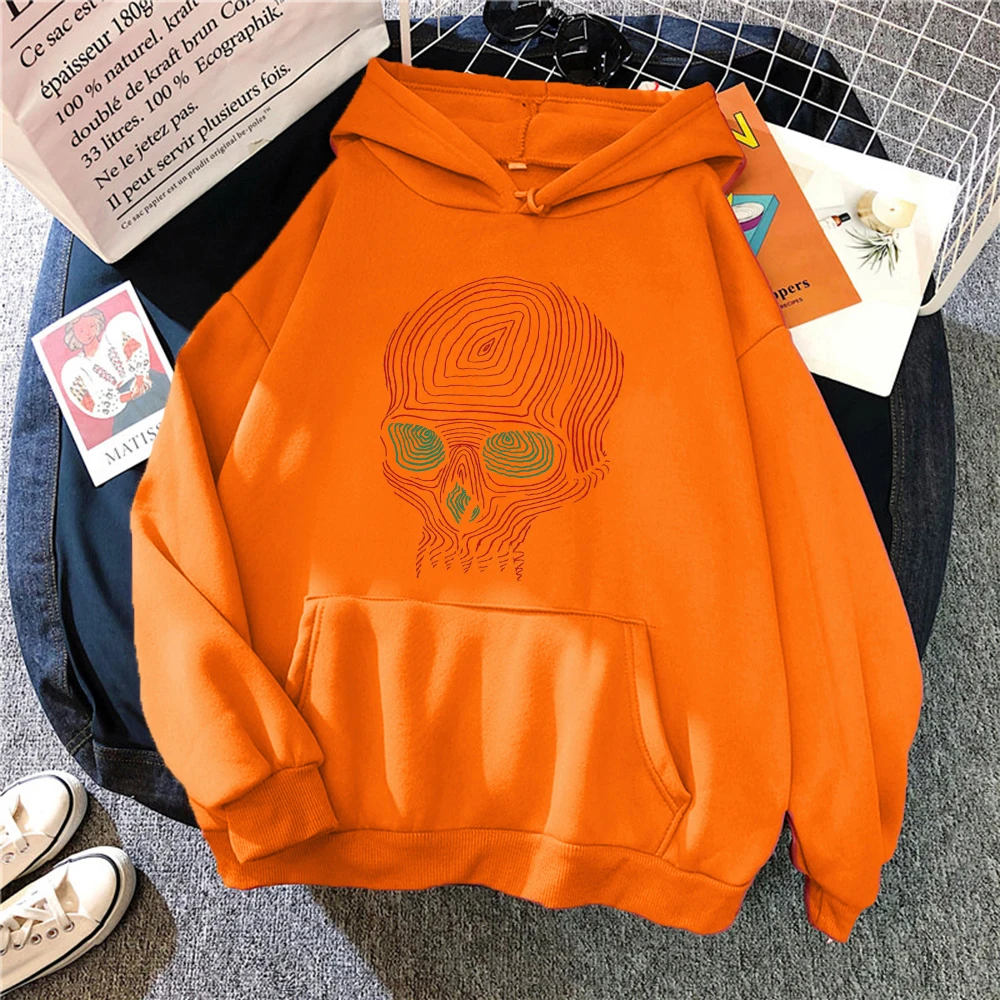 

Extraterrestrial Print Woman Clothing Fashion Oversize Sweahoodies Street Crewneck Hip Hop Hoodie Autumn Loose Female Hoodies