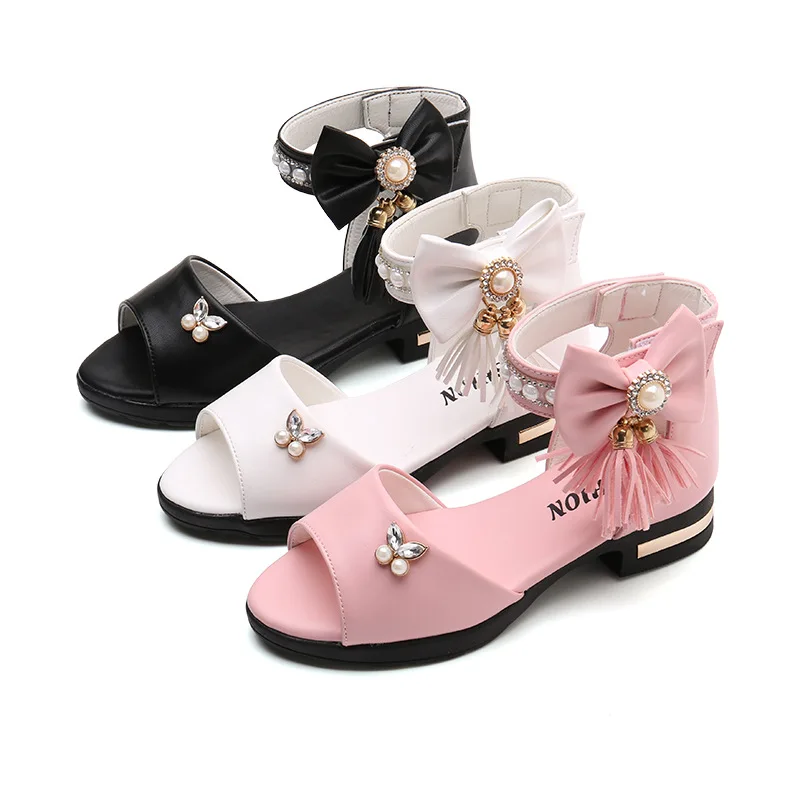 

2021 Toddler Baby Girls casual sandals children Sandals Floral Sole Kids Princess beach Sandals Shoes leather sandales filles