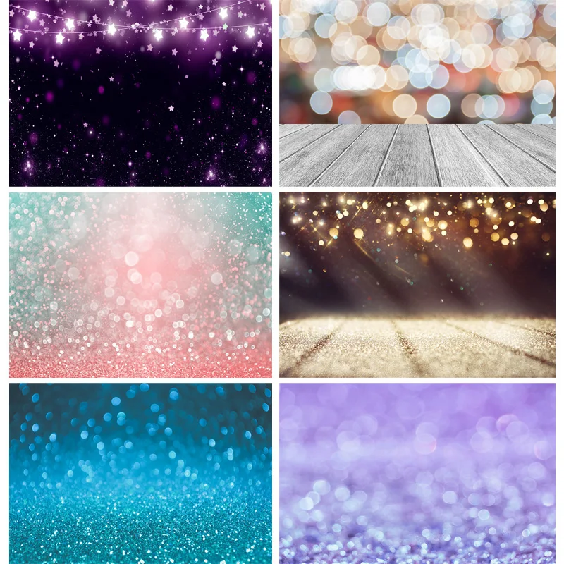 

SHENGYONGBAO Art Fabric Photography Backdrops Prop Glitter Facula Light Spot Theme Photography Background 21318TTU-13