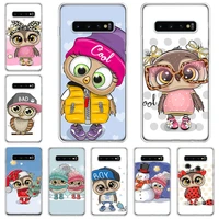 baby cute owl lover cartoon candy phone case for galaxy a71 a51 5g a41 a31 a21s a11 a01 a70 a50 a40 a30 a20e a10 samsung a9 a8 p