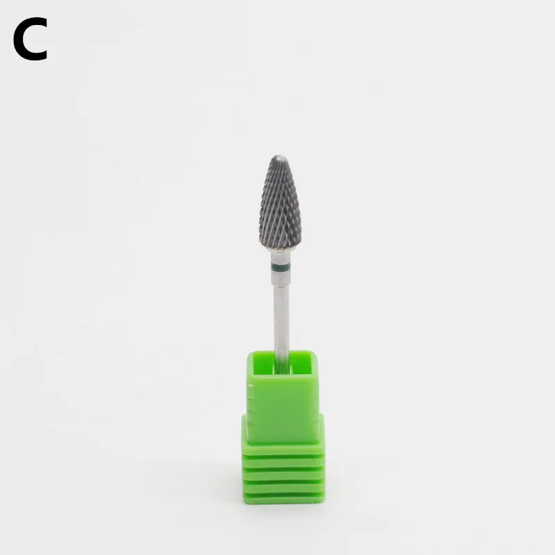 1Pcs C Стоматология клиника Боры карбида вольфрама сверла для ногтей машина для резки ногтей пилочка для маникюра Карбидное сверло для ногтей - Цвет: 1Pcs C