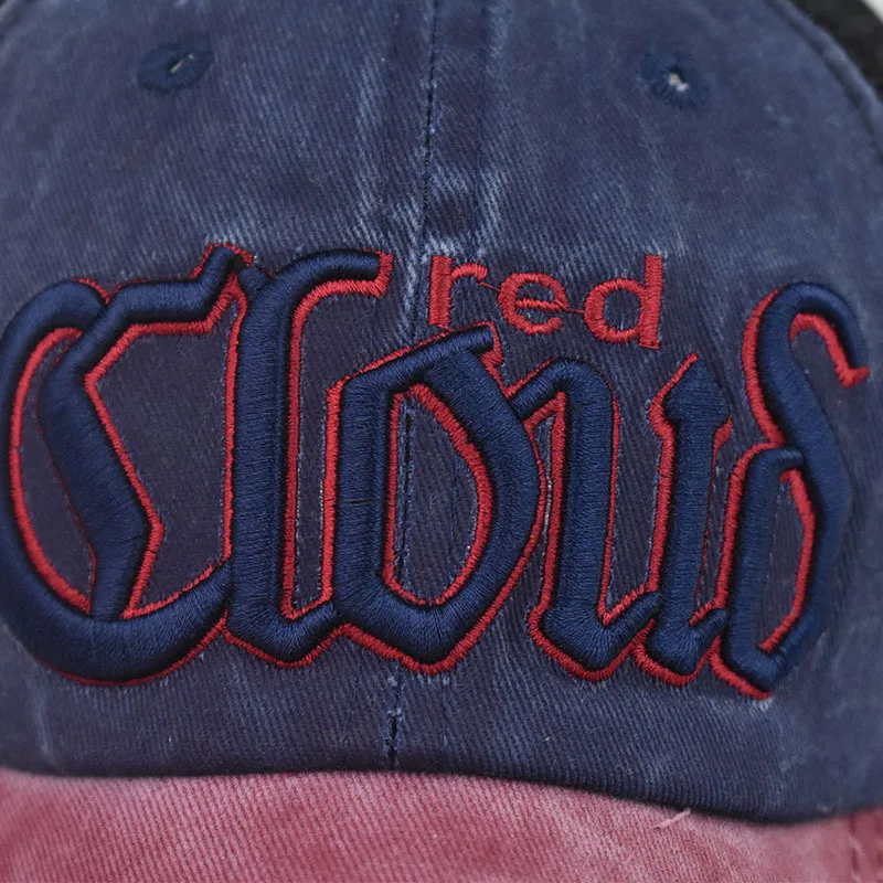 

New Summer Washed cotton Sun Cap Breathable Wicking Mesh Visor Ventilation Adjustable Sun Hat Retro Outdoor fishing brand caps