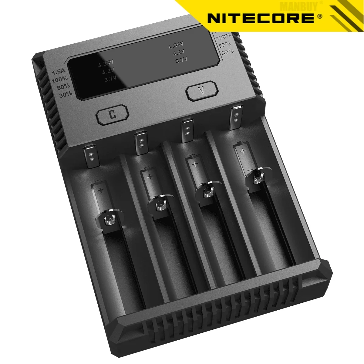 Аккумулятор Nitecore I4 автоматический выбор тока IntelliCharger IMR Ni-MH/Ni-CD Li-ion18650 16340 10440 AA AAA
