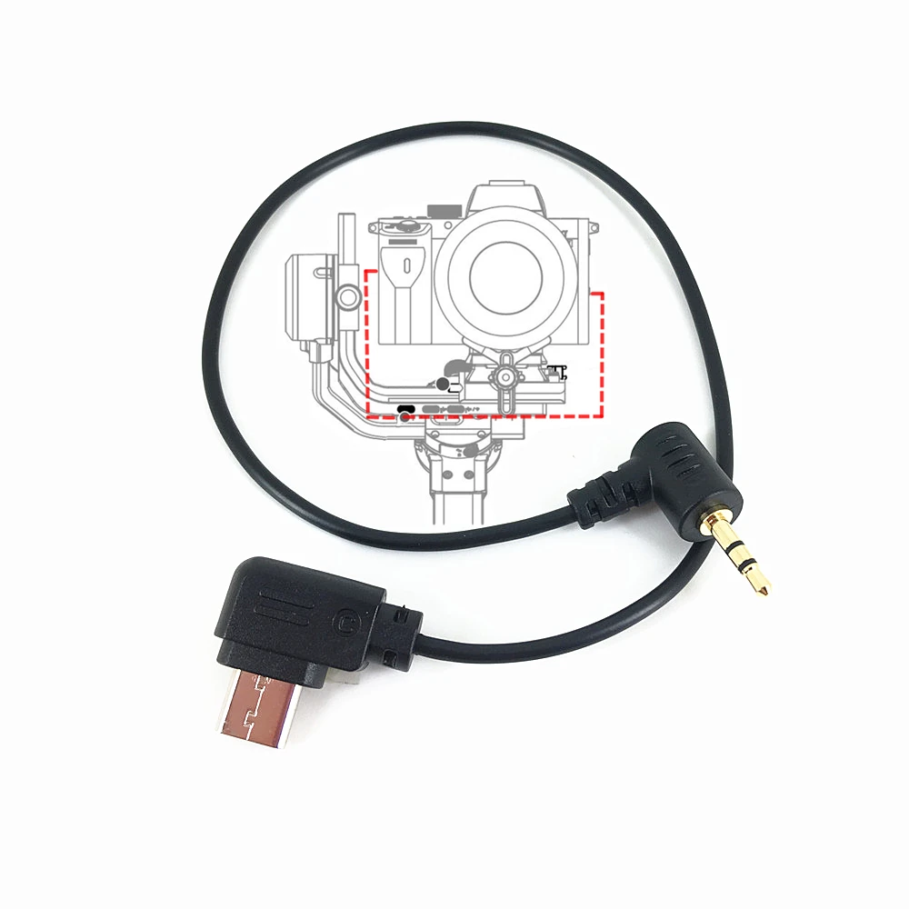 USB C до 2 5 мм дистанционного RSS Управление кабель для DJI Ronin SC RSC2 RS2 & ЖК дисплея с