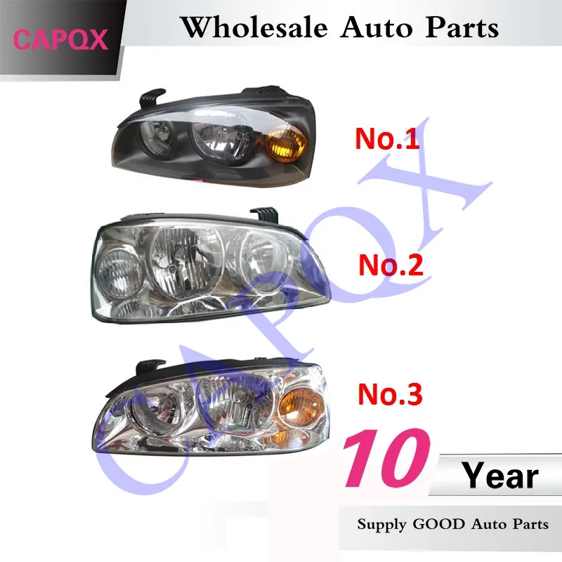 CAPQX 1 пара спереди головной светильник для Hyundai Elantra 2004 2010 фара головного света в