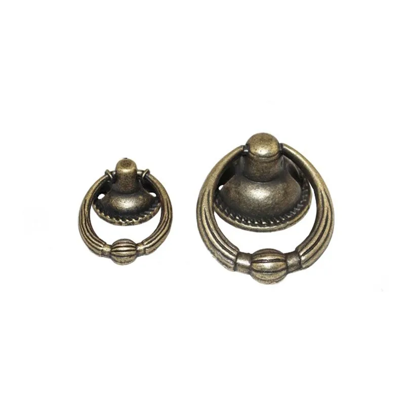 

8Pcs Vintage Alloy Cabinet Handles Furniture Knobs Kitchen Drawer Cupboard Ring Pull Handles Furniture Fittings,Bronze Tone
