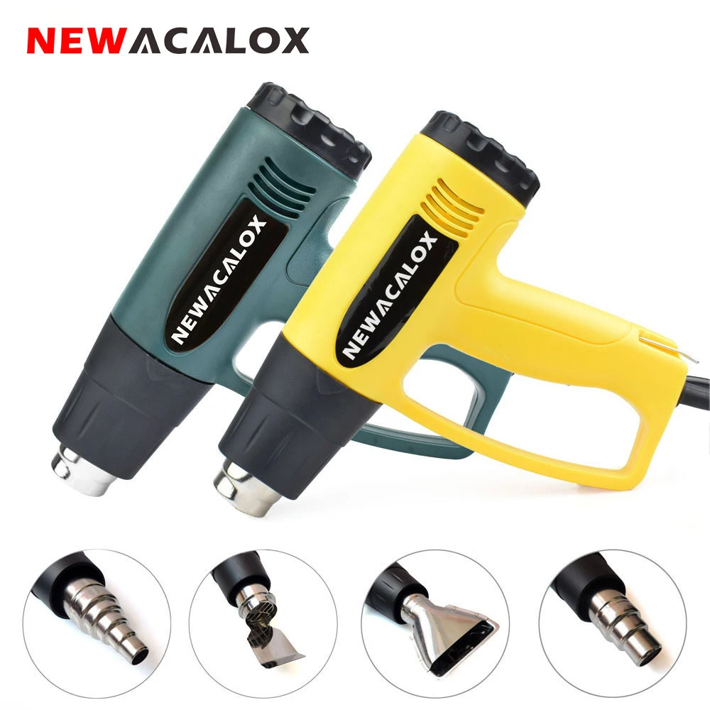 

Фен строительный NEWACALOX, 2000 Вт, 220 В, с европейской вилкой