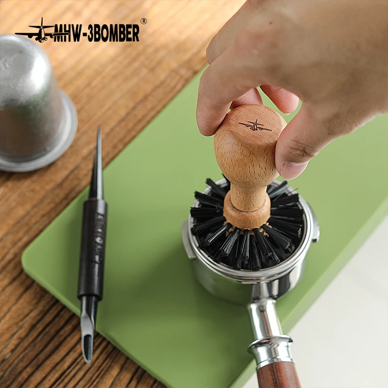 

Grinder Machine Cleaning Brush Coffee Protafilter Brush Horse Hair Wood Dusting Protafilter Basket Brush Coffee Tools Barista