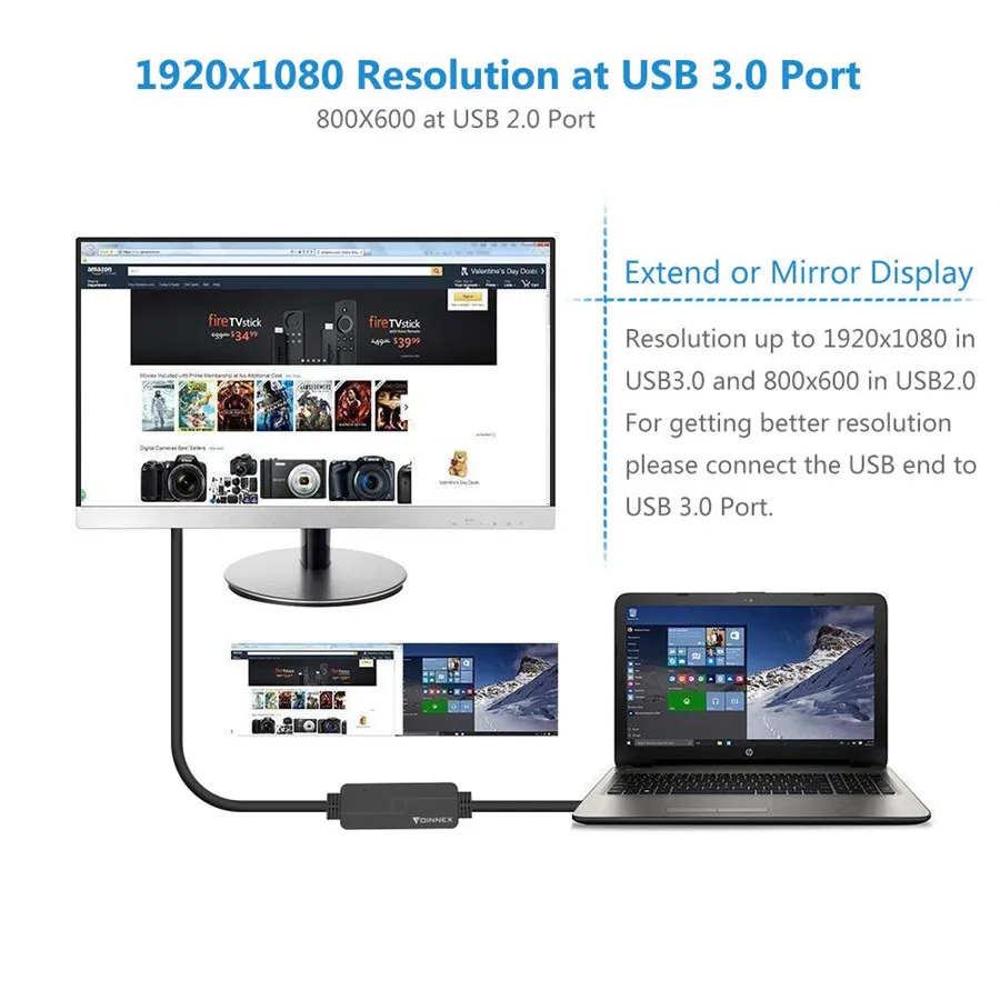 USB HDMI Кабель USB3.0 к hdmi конвертер шнур плоский провод HD кабель для ПК ноутбука