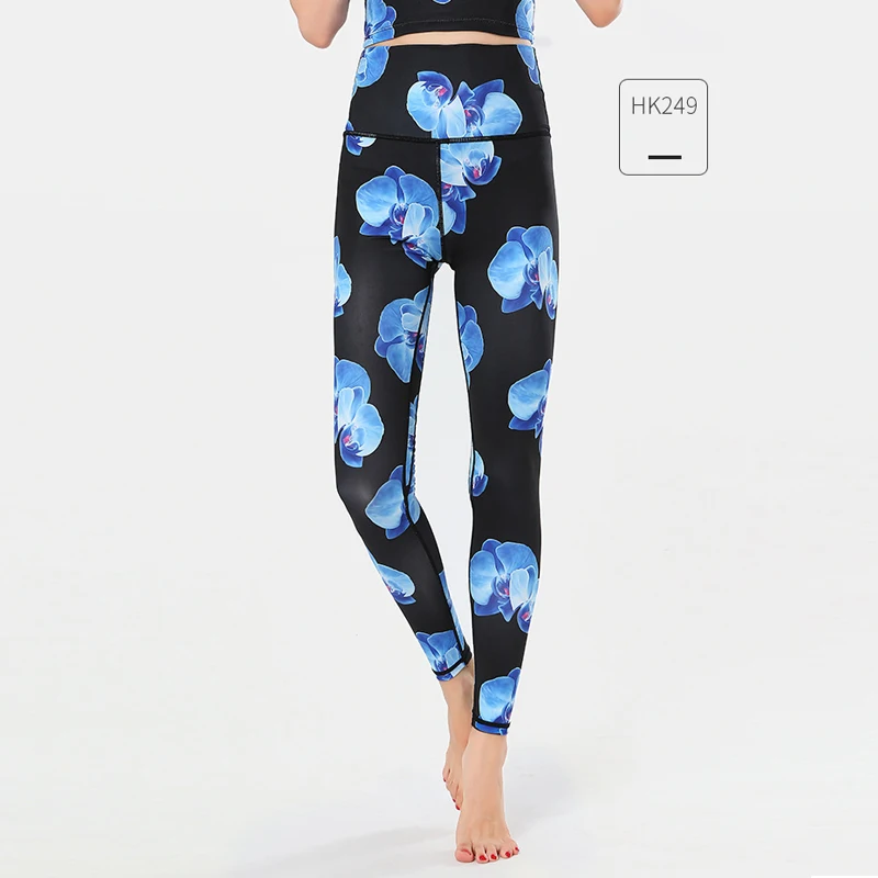 

Women Sport Leggings Printing Trousers High Waist Fitness Leggins Running Athletic Tights Push Up Yoga Pants Stretch Yoga Pants
