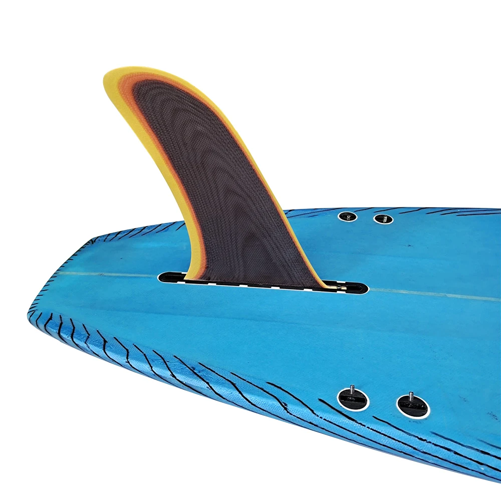 New Arrival Surfboard Longboard Fins Fiberglass 10.5 Inch Single Fin Blue Color Fin UPSURF Surfboard Fin 10.5 Inch