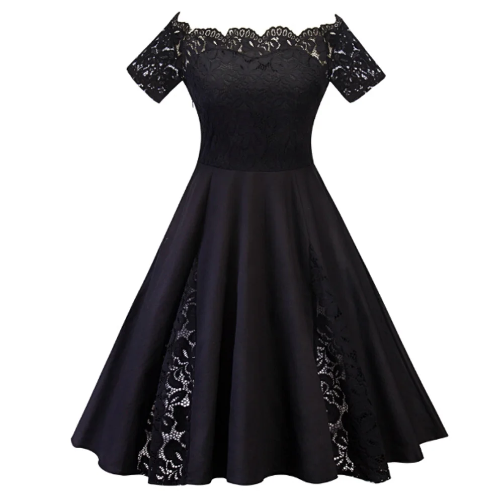 Женские платья в ретро стиле с цветочным рисунком летнее кружевное платье 2021