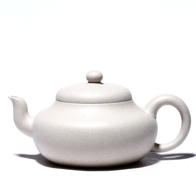 

Yixing Raw Ore White Mud Teapots Purple Clay Antique Tea Pot Handmade Filter Kettle Customized Tea Ceremony Supplies 250ml