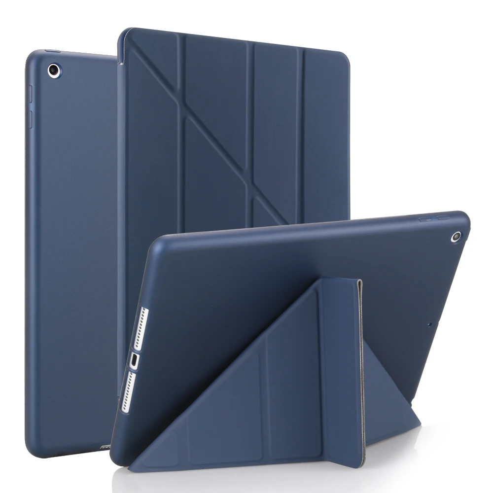 Чехол для iPad 10 2 дюйма 2019 кожаный смарт-чехол мягкий защитный чехол из ТПУ ipad 2018 9 7