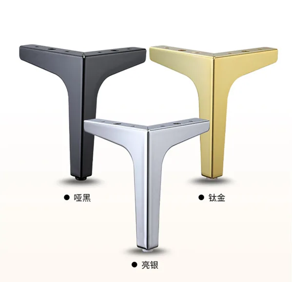 Мебельные ножки 4 шт. металлические в форме ромба для дивана стула шкафа высотой