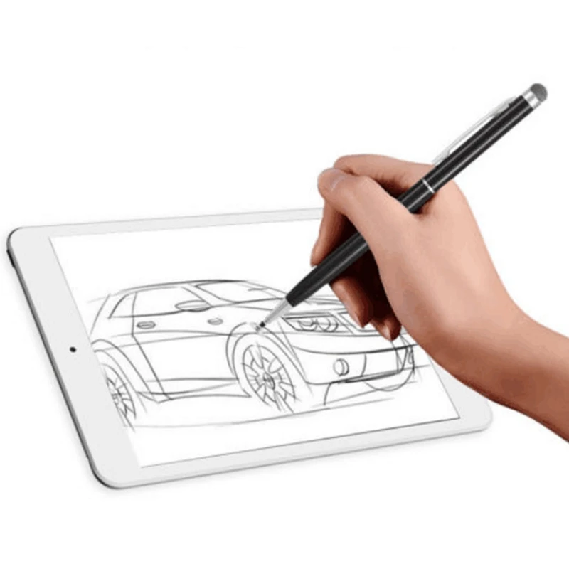2in1 Capacitive Pen Touch Screen Drawing with Conductive Sucker Microfiber Head for Tablet PC Smart Phone | Компьютеры и офис