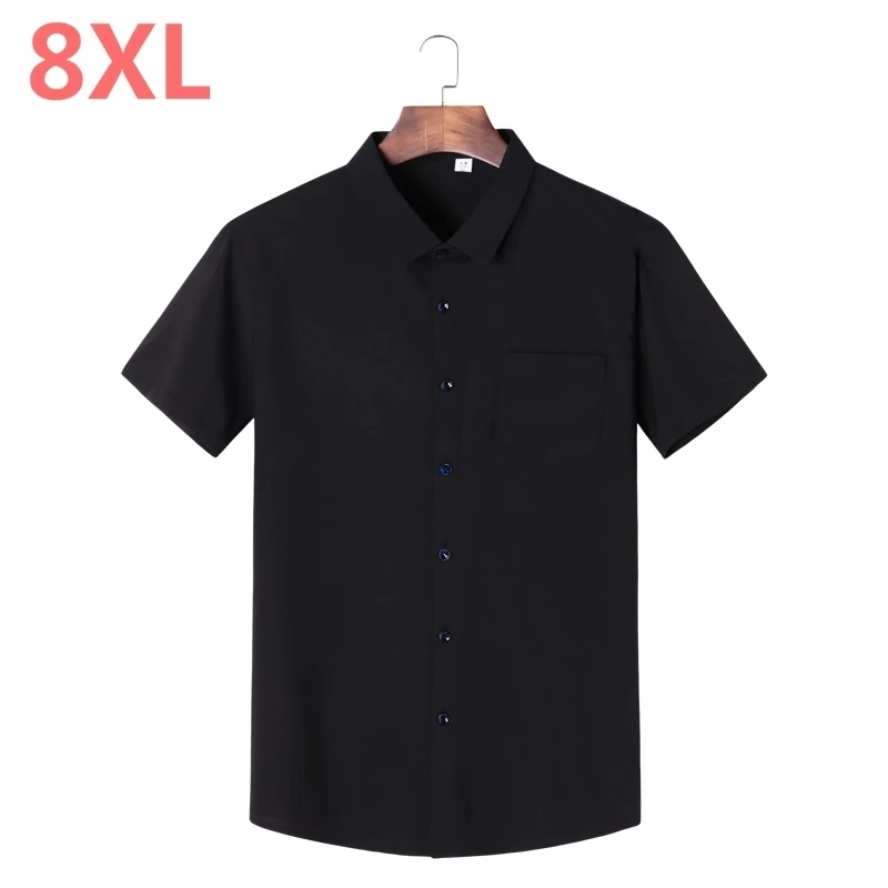 Новинка 2020 мужская рубашка 8XL 6XL 5XL новая брендовая роскошная классическая с